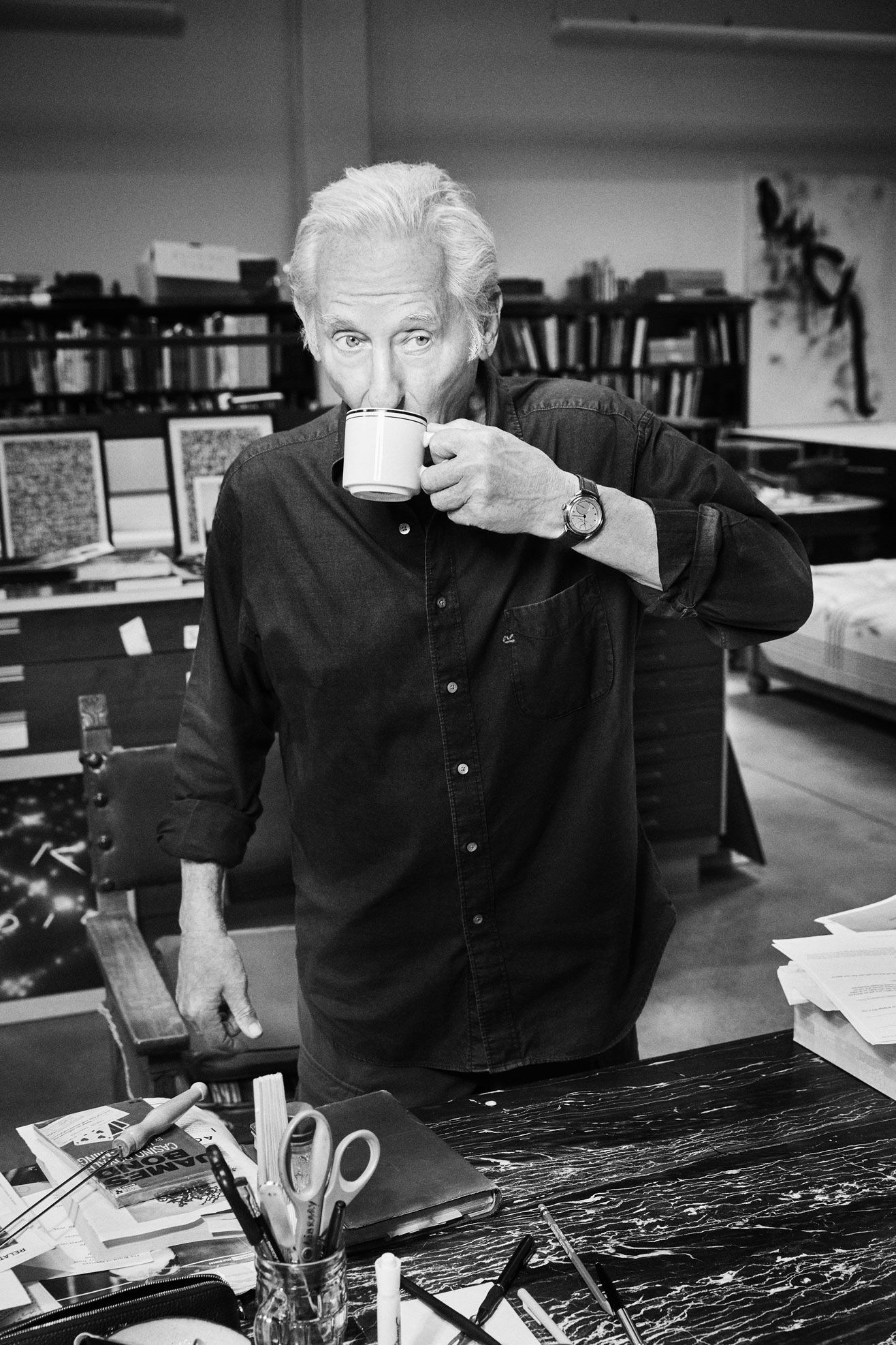 Edward Ruscha by Ellen von Unwerth